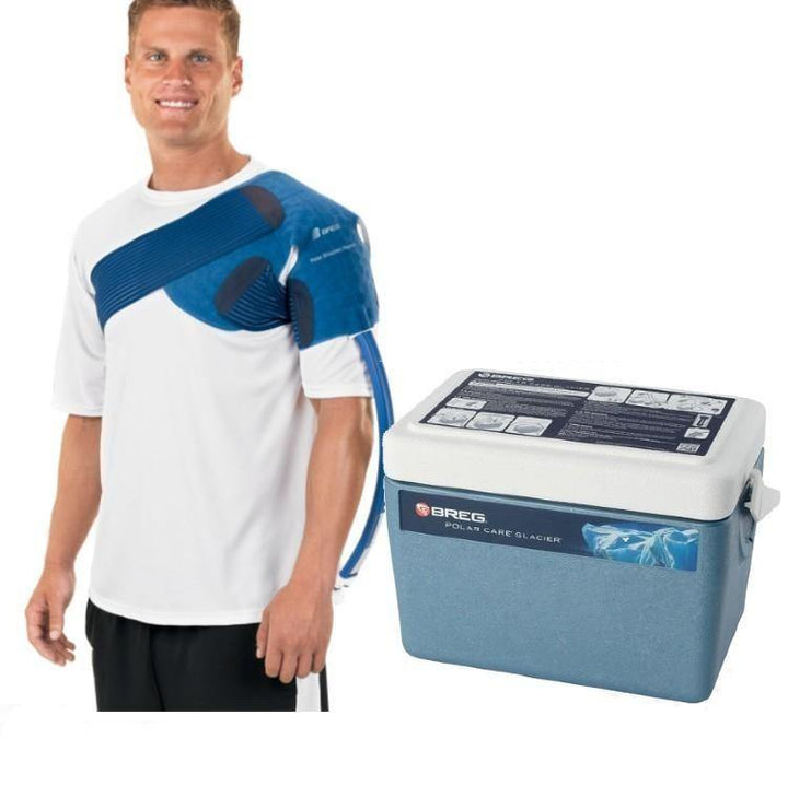 Breg® Polar Care Glacier System w/ Wrap-On Pads - 10901-04790 Breg® Polar Care Glacier System w/ Wrap-On Pads - Glacier / Multi-Use XL by Supply Physical Therapy Breg, Cold Therapy Units, Glacier