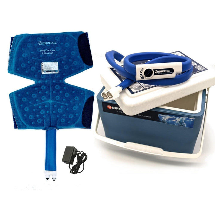 Breg® Polar Care Glacier System w/ Wrap-On Pads - 10901-04700 Breg® Polar Care Glacier System w/ Wrap-On Pads - Glacier / Regular Knee by Supply Physical Therapy Breg, Cold Therapy Units, Glacier