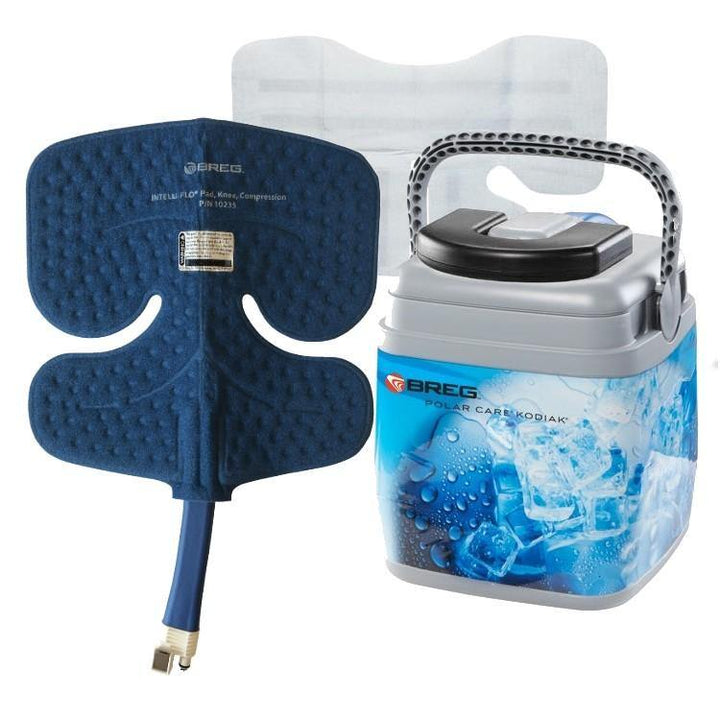 Breg® Polar Care Kodiak w/ Battery & Sterile Pad Combo - 10601-10235-10630-97050 Breg® Polar Care Kodiak w/ Battery & Sterile Pad Combo - Knee with Compression / Add Dressing / Add Battery by Supply Physical Therapy Battery Powered, Breg, Cold Therapy Units, Kodiak
