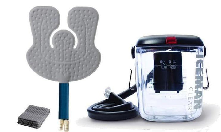 DonJoy® IceMan Clear3 w/ Wrap-On Pads - 11-0493/11-0679-9 DonJoy® IceMan Clear3 w/ Wrap-On Pads - Clear3 Cooler & One (1) Universal Pad - Regular by Supply Physical Therapy Ankle, Best Seller, Clear3, Cold Therapy Units, DonJoy, Elbow, Hip, Knee, Shoulder, Thigh, Wrist