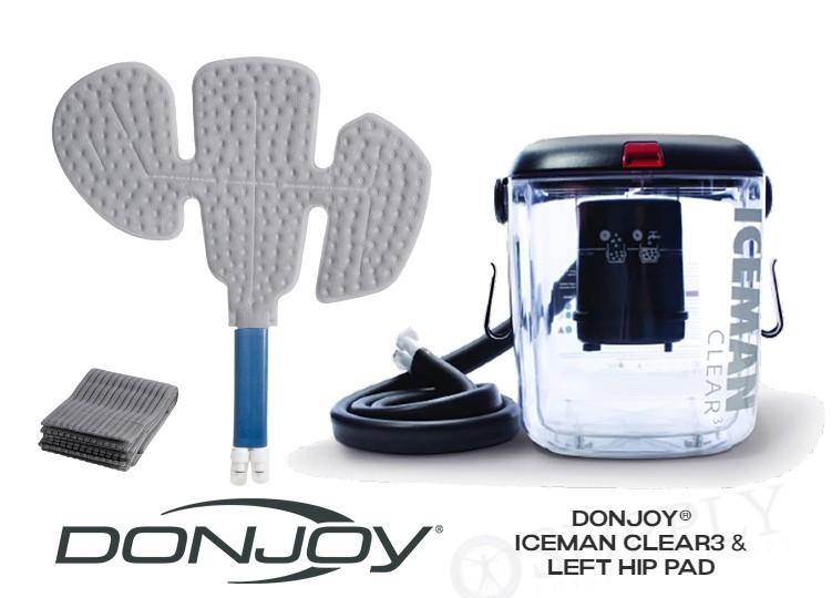 DonJoy® IceMan Clear3 w/ Wrap-On Pads - 11-0493/11-0679-9 DonJoy® IceMan Clear3 w/ Wrap-On Pads - Clear3 Cooler & One (1) Universal Pad - Regular by Supply Physical Therapy Ankle, Best Seller, Clear3, Cold Therapy Units, DonJoy, Elbow, Hip, Knee, Shoulder, Thigh, Wrist