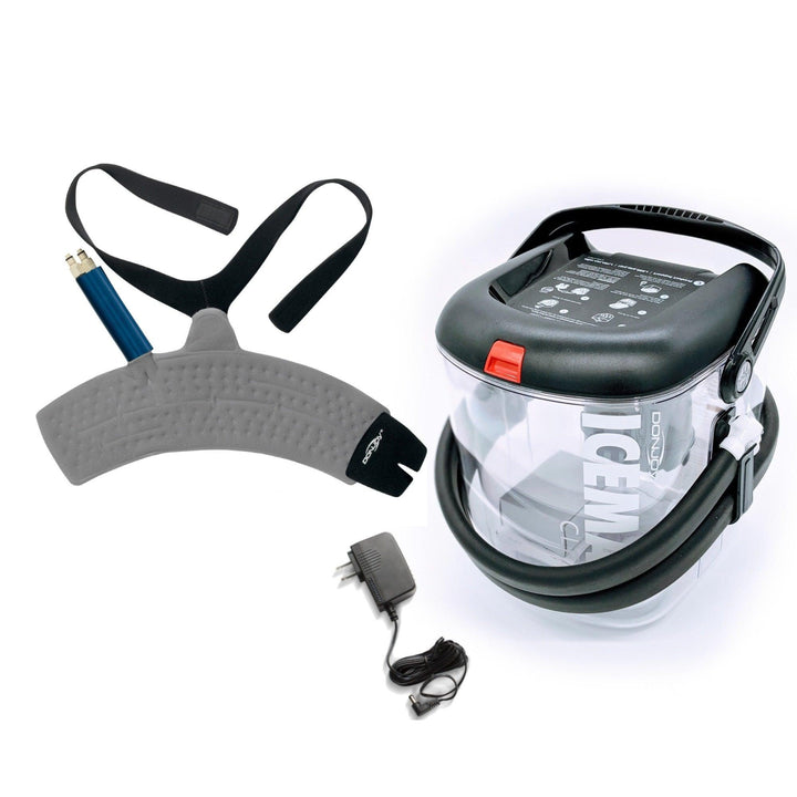 DonJoy® IceMan Clear3 w/ Wrap-On Pads - 11-0493/11-0679-9 DonJoy® IceMan Clear3 w/ Wrap-On Pads - Clear3 Cooler & One (1) Universal Pad - Regular by Supply Physical Therapy Ankle, Best Seller, Clear3, Cold Therapy Units, DonJoy, Elbow, Hip, Knee, Shoulder, Thigh, Wrist