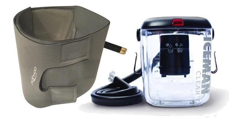 DonJoy® IceMan Clear3 w/ Wrap-On Pads - 11-0493/11-0679-9 DonJoy® IceMan Clear3 w/ Wrap-On Pads - Clear3 Cooler & One (1) Universal Pad - Regular by Supply Physical Therapy Ankle, Best Seller, Clear3, Cold Therapy Units, DonJoy, Elbow, Hip, Knee, Shoulder, Thigh, Wrist