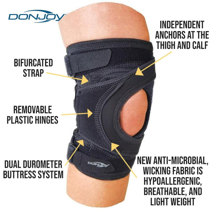 DonJoy® Tru-Pull Lite Knee Brace - 11-0261-1 DonJoy® Tru-Pull Lite Knee Brace - undefined by Supply Physical Therapy Brace, DonJoy, Donjoy Performance, Knee, Knee brace